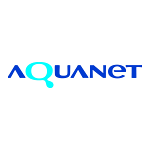 Obraz przedstawia logotyp spółki Aquanet