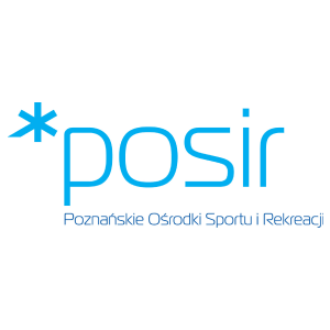 Obraz przedstawia logotyp Poznańskiego Ośrodka Sportu i Rekracji